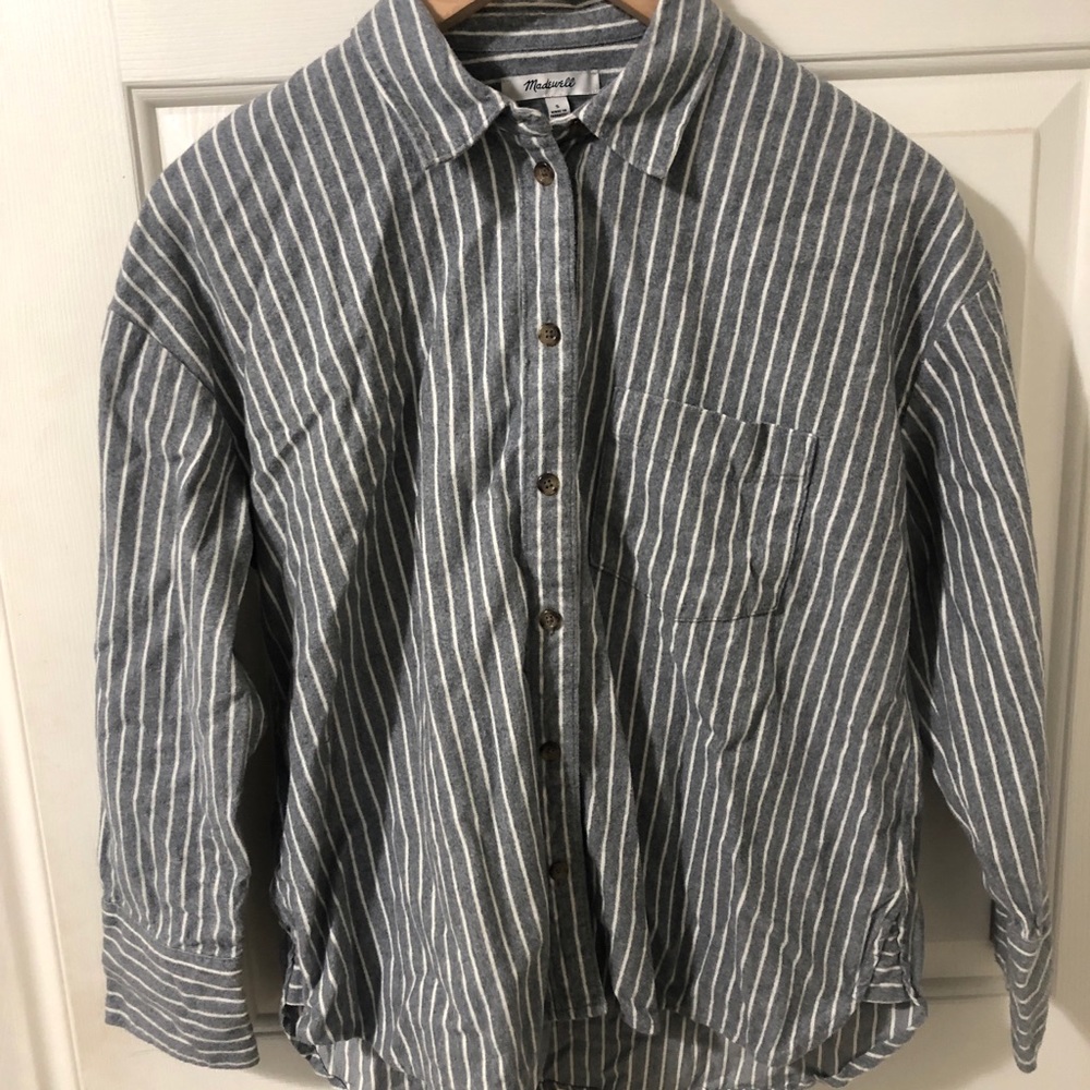 Gray Striped Madewell Button-down